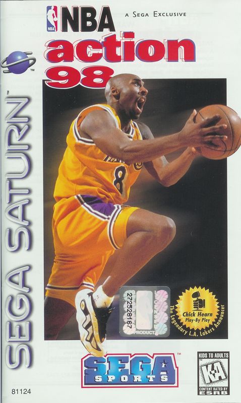 NBA Action 98 box art for Sega Saturn